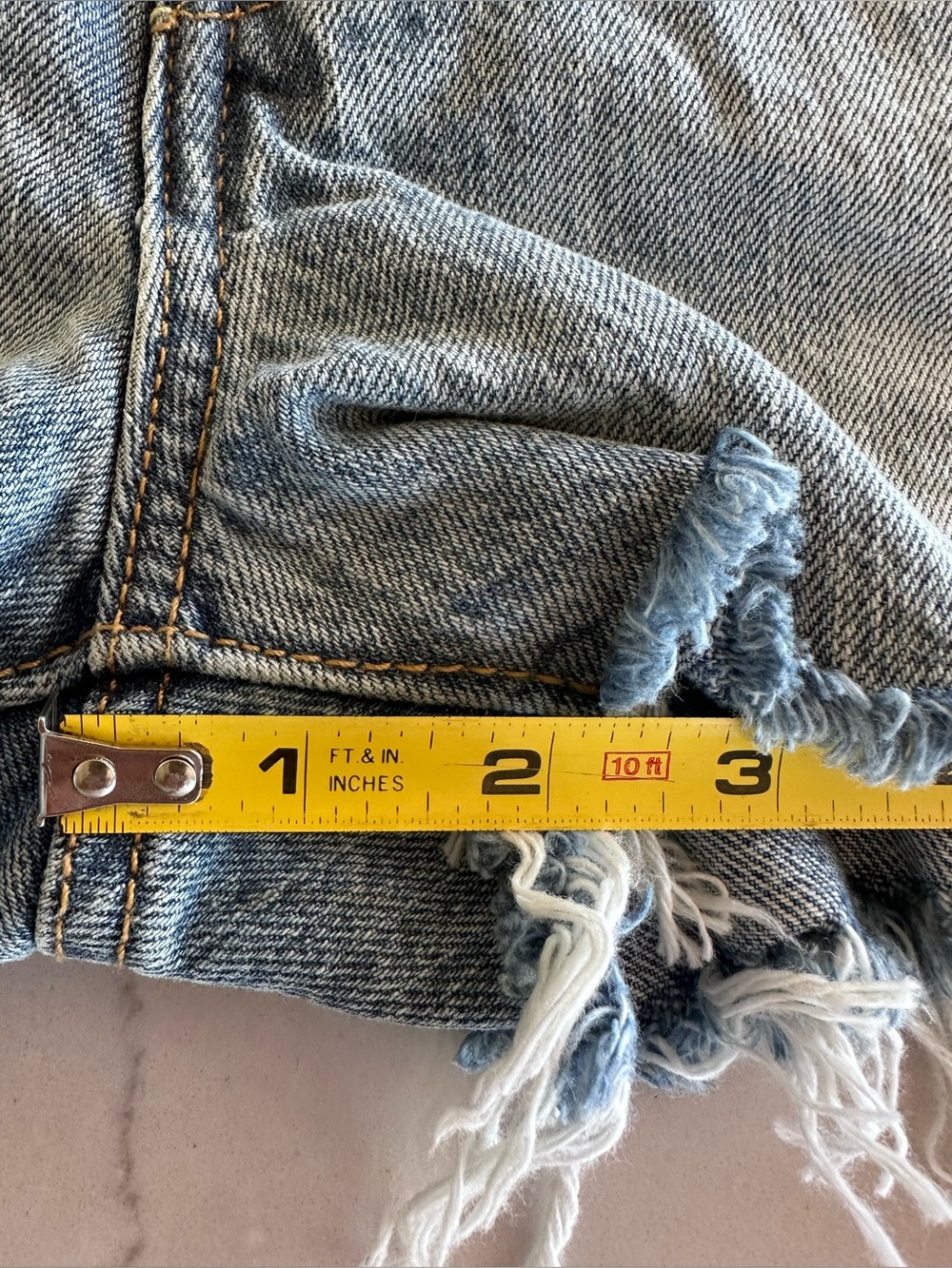 Levi's 501 Mid Rise Denim Shorts Button Fly 100% Cotton Cutoff Womens 32 NWTs - Picture 11 of 16